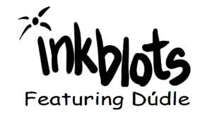 inkblots logo and caption